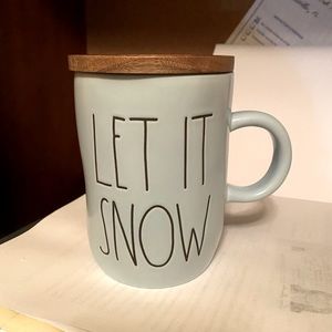 Rae Dunn Christmas mug with coaster